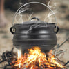 8L Cast Iron Stew Pot Dutch Oven Pot Open Fire Campfire Outdoor Camping Cooking