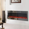 Electric 36" 40" 50" 60" LED Fireplace Wall Mounted Inset Into Wall Fire Heater