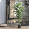 160cm Large Faux Palm Tree Fake Artificial Green Plants Realistic Tree Garden UK
