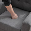 Modern Armchair Accent Chair with Wooden Leg Upholstered Occasional Lounge Chair