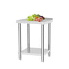 Stainless Steel Kitchen Commercial Prep Table Overshelf Catering Worktop Bench