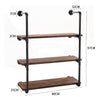 Wood Industrial Floating Shelves Pipe Shelf Storage Rustic Vintage Shelving Kit