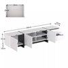 Modern TV Unit Cabinet TV Stand with Storage For Living Room High Gloss White