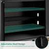 Metal Sideboard Storage Cupboard Cabinets with Adjustable Shelf for Home Office