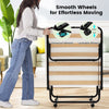 Folding Bed Rollaway Bed Portable Metal Guest Bed With 10cm Memory Foam Mattress