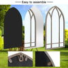 Indoor/Outdoor Window Wall Garden Arch Mirror Any Weather Ornament Wooden Frame