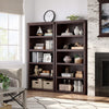 5 Tier Wooden Bookcase Shelving Display Storage Shelf Unit Wood Furniture