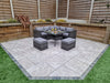 Signature Weave Georgia Grey Outdoor Garden Corner Dining Sofa Set RRP £1282