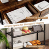 Entryway Table Living Room Narrow Console Table with Charging Station
