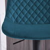 1/2/3/4x Bar Stools Adjustable Breakfast Kitchen Stools Velvet Swivel Gas Lift