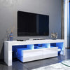 160cm Large TV Unit TV Stand Cabinet Sideboard with RGB LED Lights Living Room