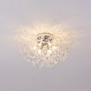 Modern Crystal Ceiling Lights Fireworks Flush Mount Chandelier Living Room Lamp