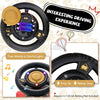 Electric Ride On Toy 16 Pieces Tracks Train with Lights & Sounds-Black