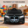 OYAJIA BMW i4 Licensed 12V Kids Electric Ride-On Car w/ Remote Control - Black