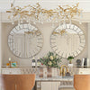Modern Accent Mirror Wall Mounted Round Mirror Hallway Living Room Bedroom Decor