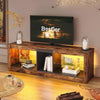TV Stand Cabinet Entertainment Center Modern Unit Shelf Living Room Bedroom Glas
