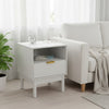 1 Drawer Wooden Bedroom Bedside Cabinet Open Storage Shelf Nightstand Side Table