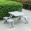 Folding Wooden Beer Table and Bench Set Garden Outdoor Bistro Bench Desk Chairs