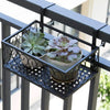 Metal Flower Holder Shelf Balcony Hanging Pots Basket Plant Garden Wall Storage