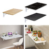 Drop-leaf Wall Table Fold Down Study Writing Desk Kitchen Floating Storage Shelf
