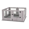 Heavy Duty Dog Playpen Shatter-proof Glass Pet Enclosure Crate Cage Indoor Fence
