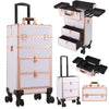 Large Travel Trolley Case Makeup/Cosmetic/Hairdressing/Vanity/Beauty Storage Box