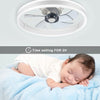 LED Ceiling Fan Light Dimmable Chandelier Cloud Shaped Fan Lamp for Kids Bedroom