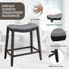 Modern 5 PCS Dining Set Kitchen Counter Height Table w/ 4 Upholstered Stools