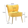 Scallop Back Armchair Cocktail Sofa Accent Seat Living Bedroom Cafe Lounge Sofa