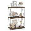 3-Tier Multipurpose Display Rack Industrial Bookshelf Home Storage Shelving Unit
