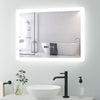 Illuminated LED Light Bathroom Mirror with Demister Touch Sensor Anti-fog 50x70