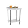 Kitchen Catering Prep Work Table 2x2ft Undershelf Food Workbench Microwave Oven