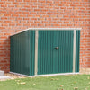 Galvanized Steel Garbage Bin Storage Shed Garden Dustbin House Pent Roof Outdoor