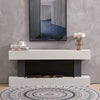 Fireplace Off White MDF Suite Electric Fire Flame Bedroom Living Room Heater