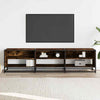 TV Cabinet Smoked Oak 180x40x46 cm Engineered Wood UK