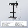 VEVOR TV Stand Mount Bracket Swivel Universal for 32-65 in TV Adjustable Height