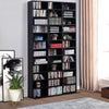 CD DVD Media Storage Shelves Display Shelf Racks Wooden Frame Black