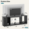 ☀️LED TV Stand for 55/60/65 Inch TVs Gaming Entertainment Center with Cabinet