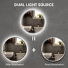 Illuminate LED Bathroom Mirror Dual Light 3 Color Dimmable Makeup Mirror 60x60