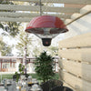 Outdoor Indoor Ceiling Hanging Electric Heater 1500W Patio Heaters Lamp w/Remote