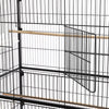 Medium Large Bird Cage Iron Birdcage Playtop Perch Stand Bottom Tray + 4 Roller