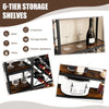 Industrial Floor Wine Rack Freestanding Wine Storage Organizer Shelf Display