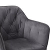 Set of 2/4 Grey Modern Velvet Kitchen Dining Chairs Soft Padded Seat Metal Legs