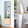 Arched/ Rectangle Framed Mirror Wall Mounted Standing Makeup Full-length Mirror