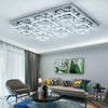 20-100cm Flush Mount Modern Square Ceiling Chandelier Crystal Light Lamp Pendant