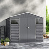 8x8.5ft Venetian Effect Metal Garden Shed Tool Storage Sheds Outdoor Store House