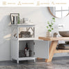 74CM Bathroom Cabinet Floor Storage Cabinet Organizer Narrow Side Cabinet White