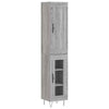 Highboard Grey Sonoma 34.5x34x180 cm Engineered Wood