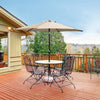 4 Size&5 Color Patio Parasol Sunshade Outdoor Canopy Tilt Crank Garden Umbrella