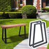 40cm Industrial Steel Table Legs Stand Feet for Table Trapezium Shape Frame 2pcs